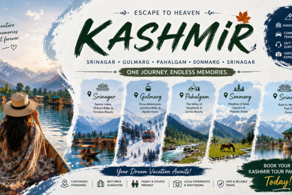 Srinagar Gulmarg Pahalgam Sonmarg Srinagar Tour Packages