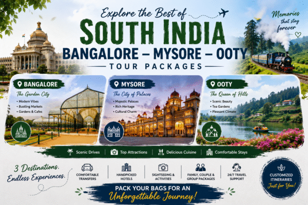 Bangalore Mysore Ooty Tour Packages