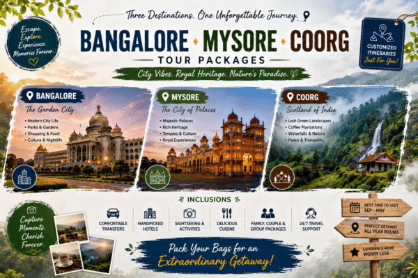 Bangalore Mysore Coorg Tour Packages