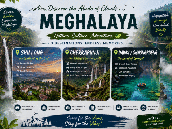 Shillong Cherrapunji Dawki Shnongpdeng Tour Packages