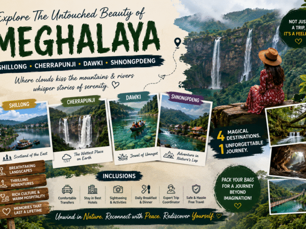 Shillong Cherrapunji Dawki Shnongpdeng Tour Packages